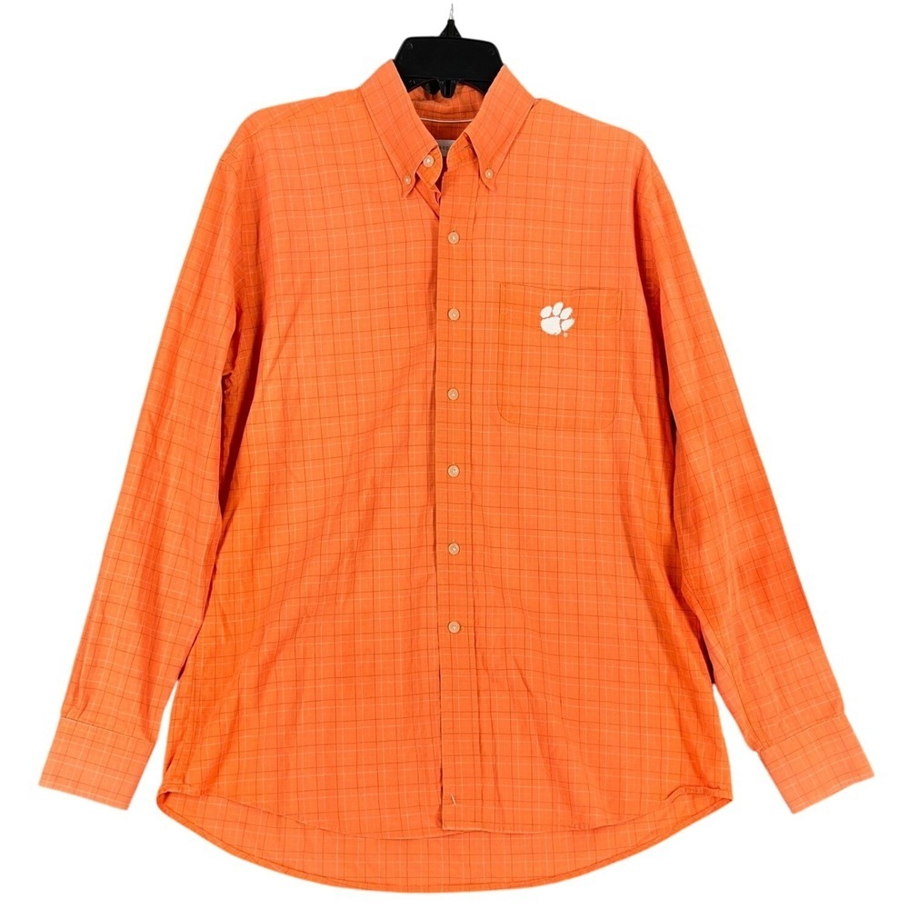 Clemson Tigers Button Down‎ Shirt M University Academia Ivy Prep School Formal